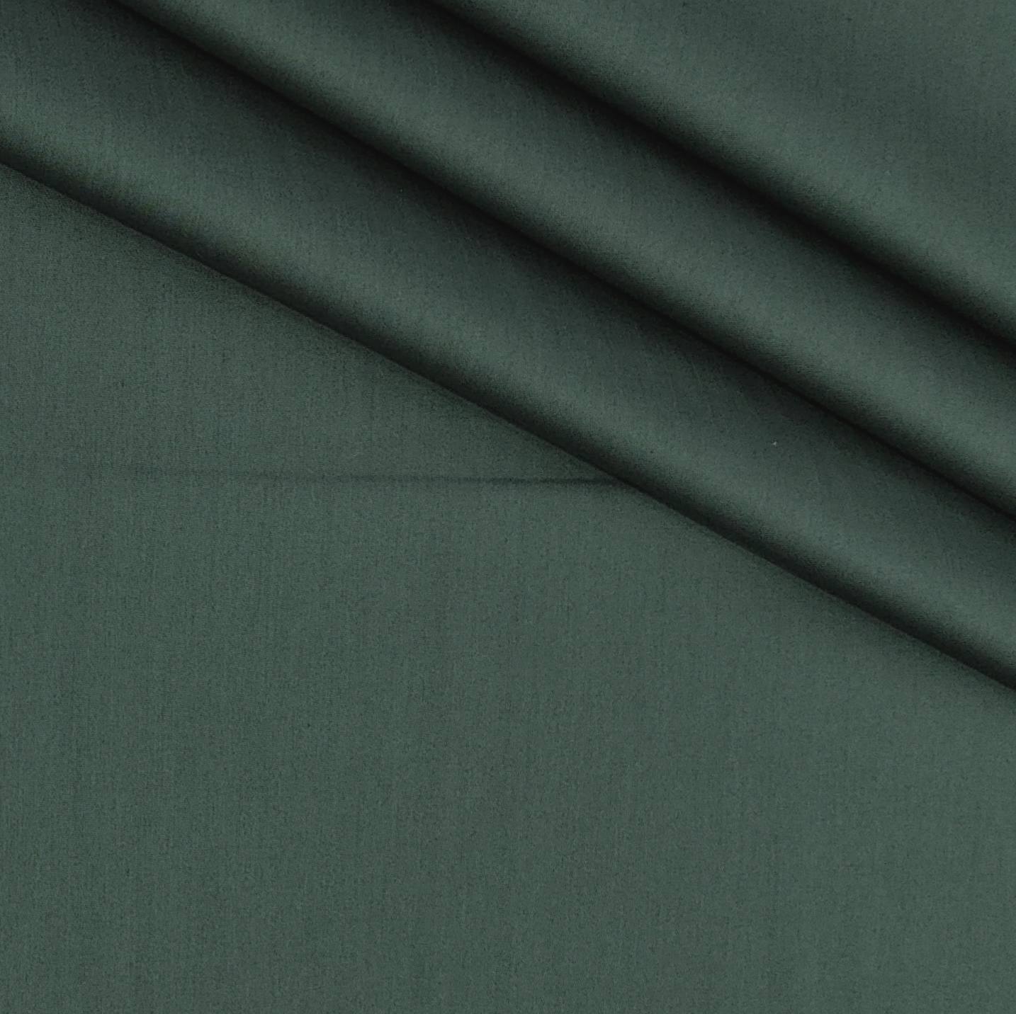 Shirt Fabric Soktas 80s Giza Cotton Plain Colour Feldgrau Green